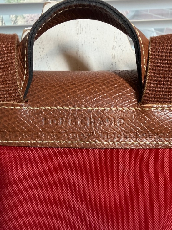Longchamp Le Pilage Foldable Red Backpack main image 6